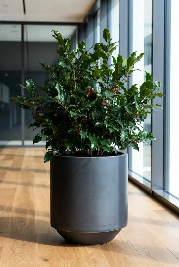 image de la plante Ilex pour symboliser le nom du bureau